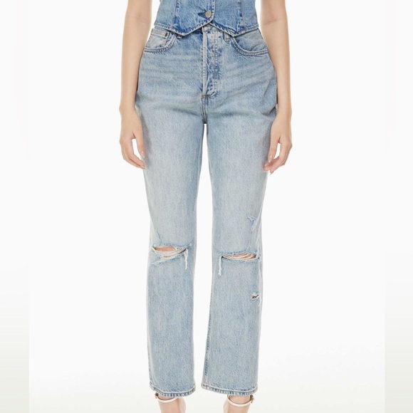 Denim Forum The Joni High Rise Loose - Picture 1 of 9